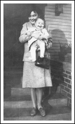 Frances Margaret (Collom) Andersen and son Arthur Richard Andersen, Jr.